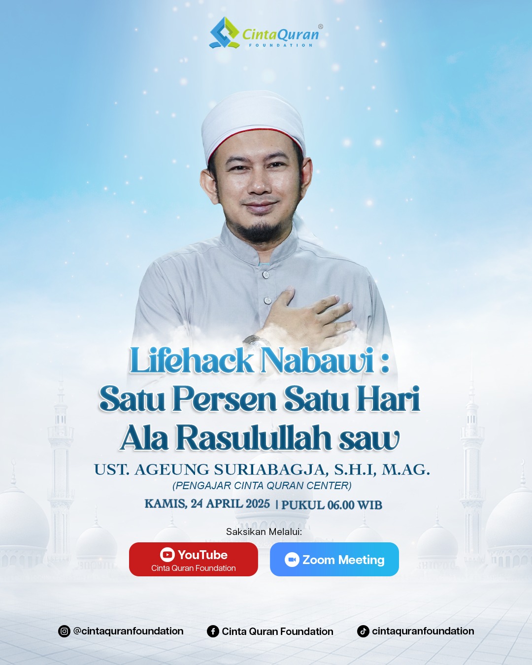 Lifehack Nabawi : Satu Persen Satu Hari Ala Rasulullah SAW